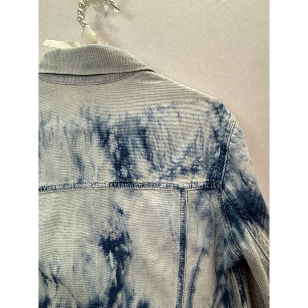 GAP Denim Womens XS Tie Dye Jean Jacket Light Wash Blue NWT 850918-00-1 0000 - Picture 14 of 14